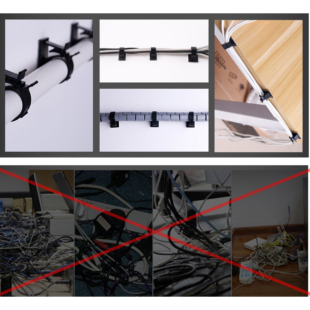 Cable Clamp Cable Clip Management Organiser - Eastlakes Electronics
